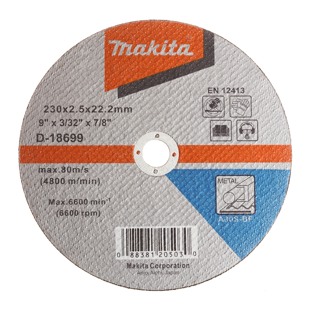 Makita D-18699 Cut-Off Disc / Wheel for Metal 9 Makita D-18699 Cut-Off Disc / Wheel for Metal 9